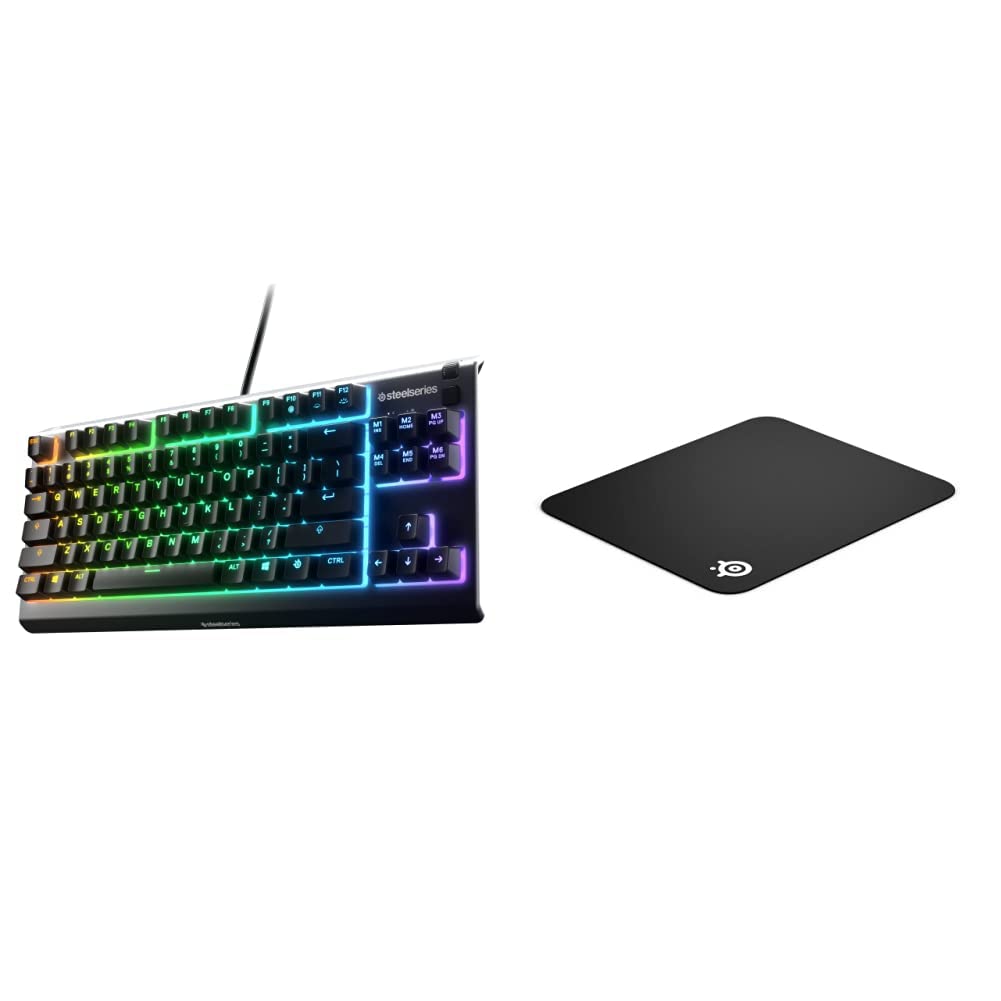 SteelSeries Apex 3 TKL RGB Gaming Keyboard (Tenkeyless Compact